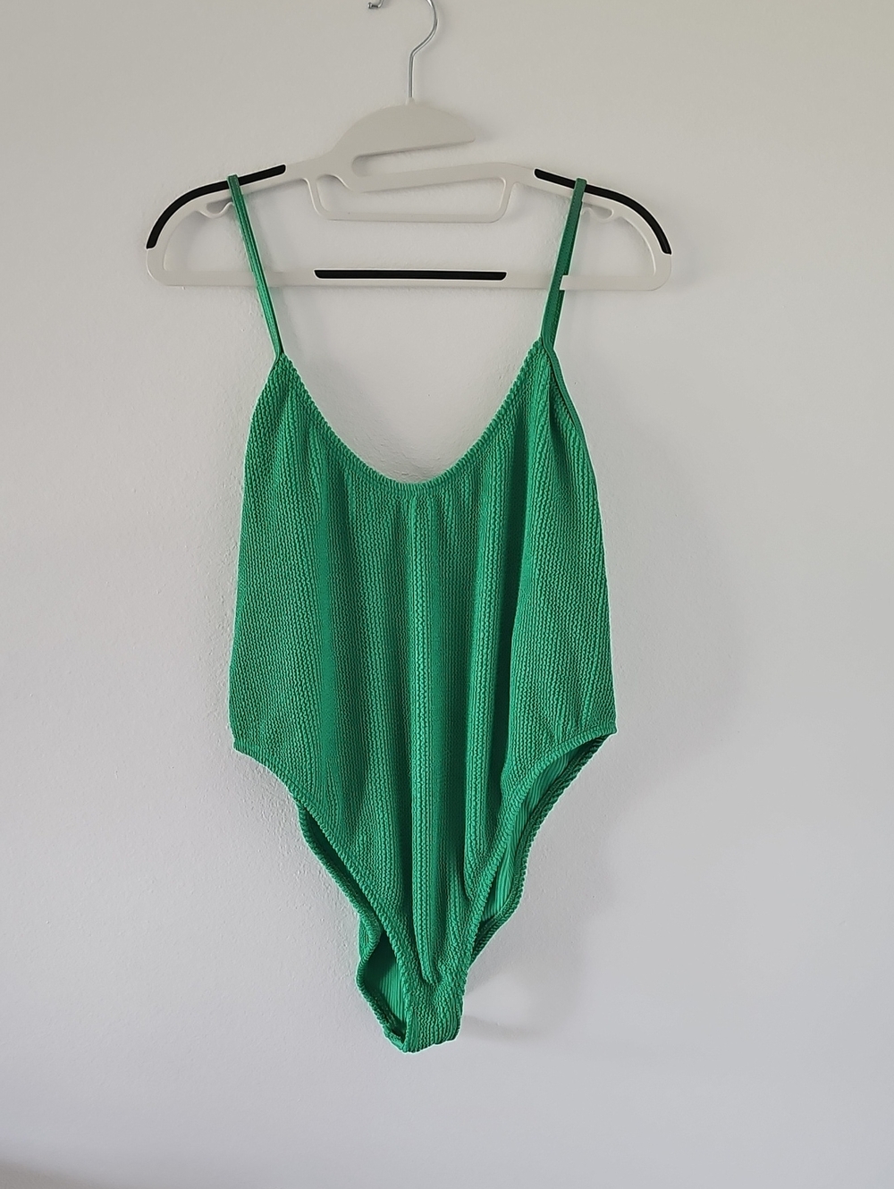 ●●GOOD AMERICAN GREEN CRINKLED ONE PIECE BADENSUIT NWOT S.5/6 - 2XL-3XL●●
